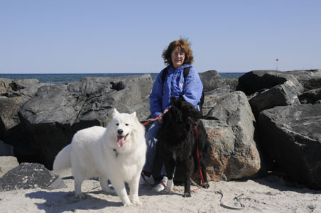 Frosty, Player and Terry at the beach